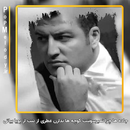 دانلود آهنگ پویا بیاتی جاده ها چرا نمیرسوننت کوچه ها ندارن عطری از تنت